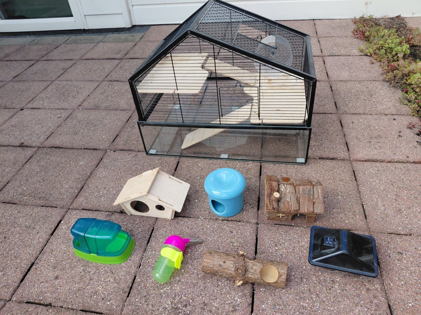 mooie hamsterkooi met benodigdheden, Dieren en Toebehoren, Knaagdieren en Konijnen | Hokken en Kooien, Ophalen, Minder dan 75 cm