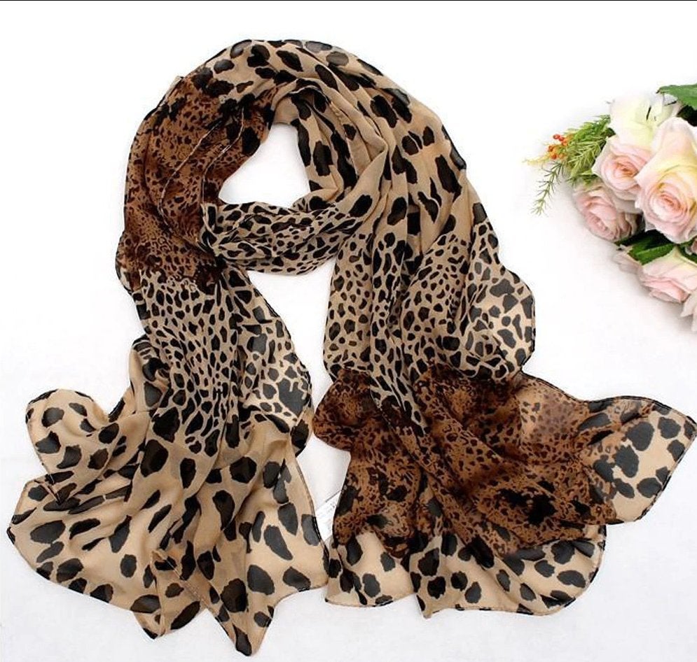 Luipaard chiffon sjaal (dames vrouwen shawl panter zijden), Kleding | Dames, Mutsen, Sjaals en Handschoenen, Verzenden, Nieuw