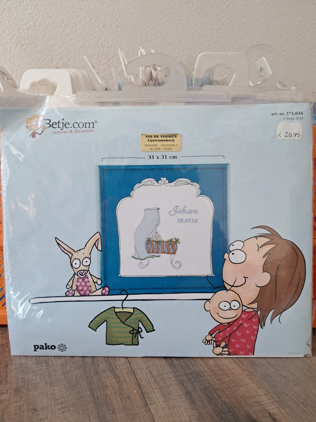 Betje Borduurpakket "Johan" - Nieuw, Ophalen of Verzenden, Nieuw, Handborduren, Borduurpakket