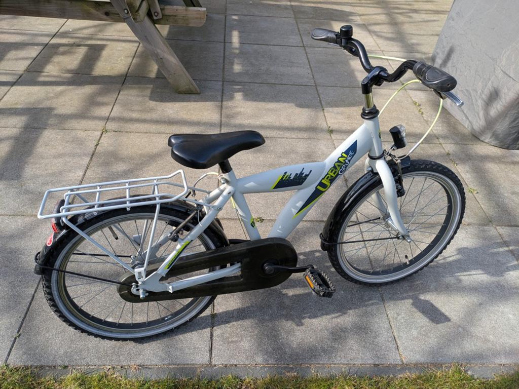 Jongens / kinderfiets - Bikefun kids Urban Grunge 20 inch, Ophalen, 20 inch of meer, Gebruikt, Velgrem