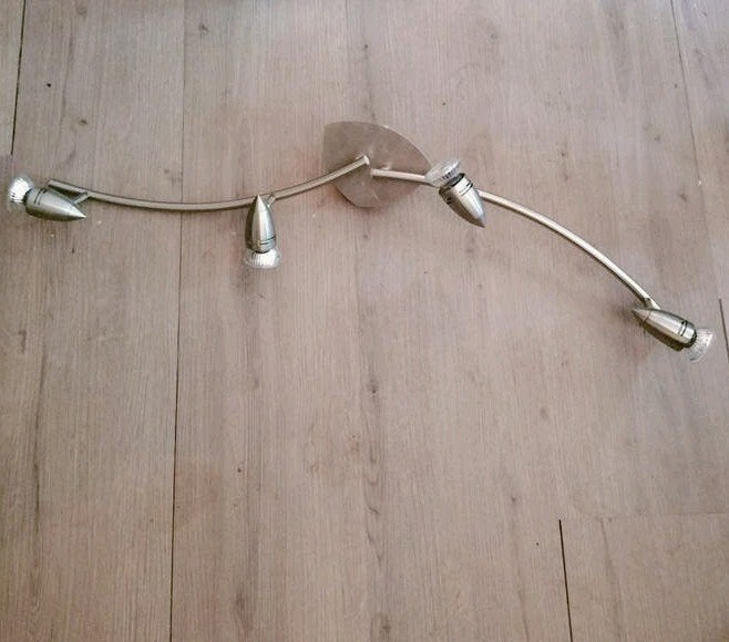 Plafondlamp met 4 spotjes, Ophalen of Verzenden