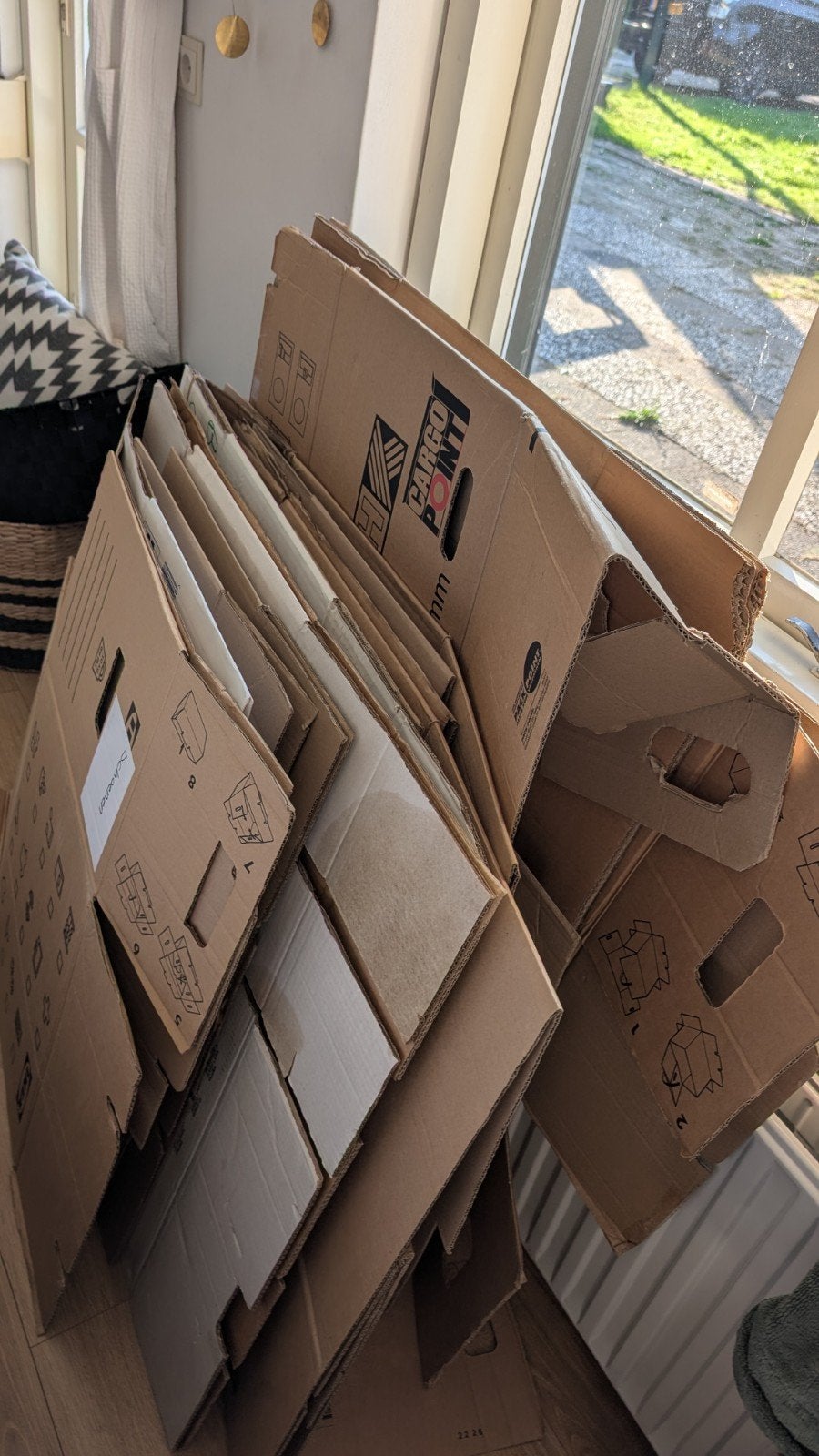 Verhuisdozen verhuizen 15 stuks, Ophalen, Opvouwbaar, 50 tot 75 cm, Minder dan 40 cm