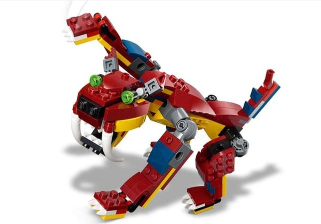 Lego Creator 31102 sabeltandtijger, schorpioen en draak, Ophalen of Verzenden, Zo goed als nieuw, Compleet, Lego