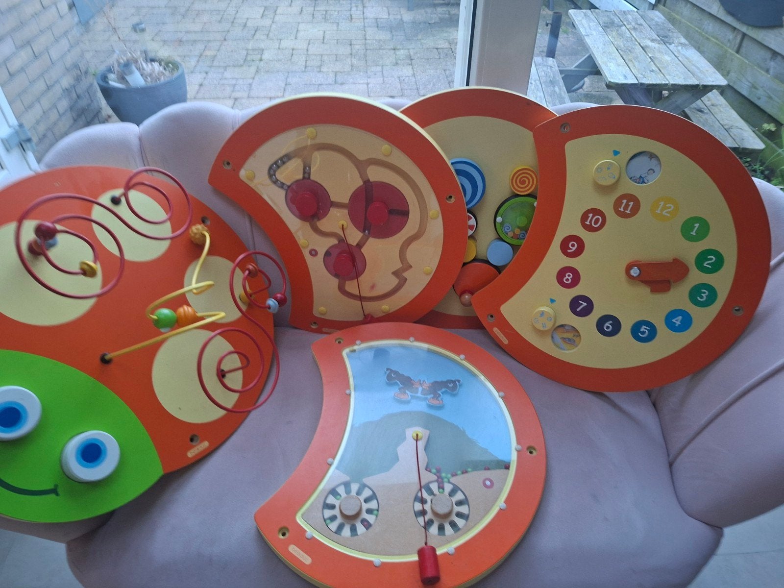 speel rups voor muur., Ophalen, Oranje, Losse elementen, Zo goed als nieuw