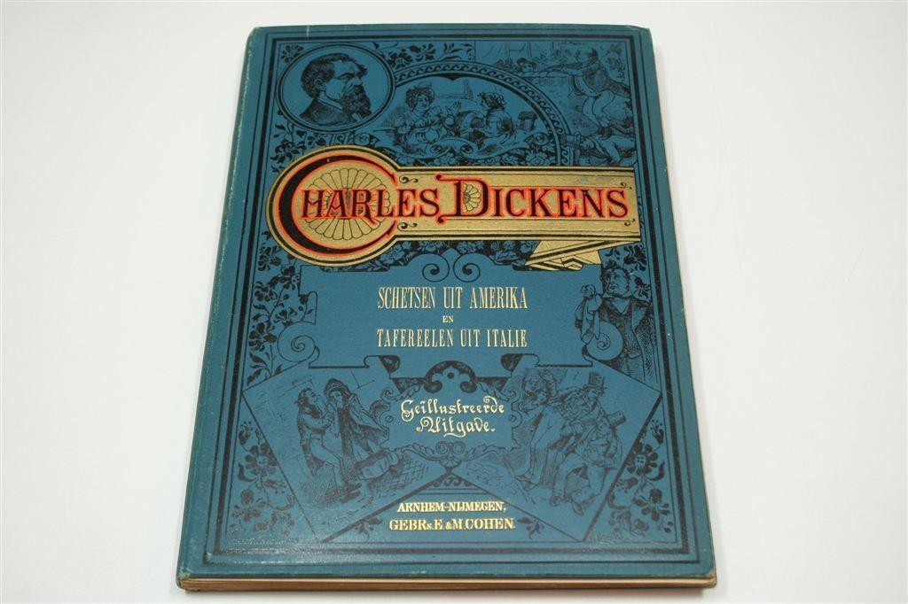 Schetsen Amerika & Italië — Dickens, Dalziel-Gravures 1888, Ophalen of Verzenden