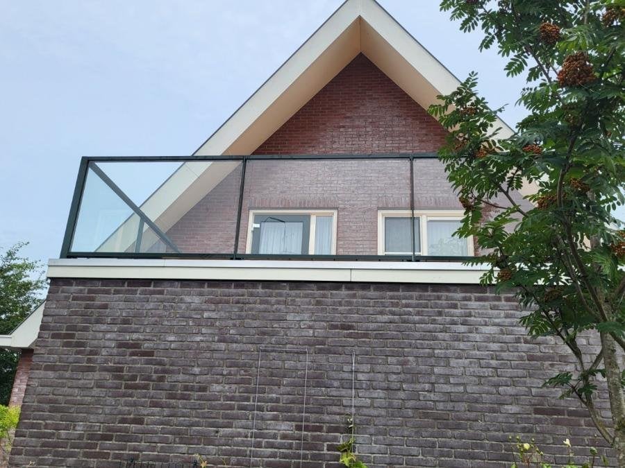 Glazen balustrade G07 in RAL-kleur - terras of vlonder, Ophalen, Nieuw, Overige materialen, Overige typen