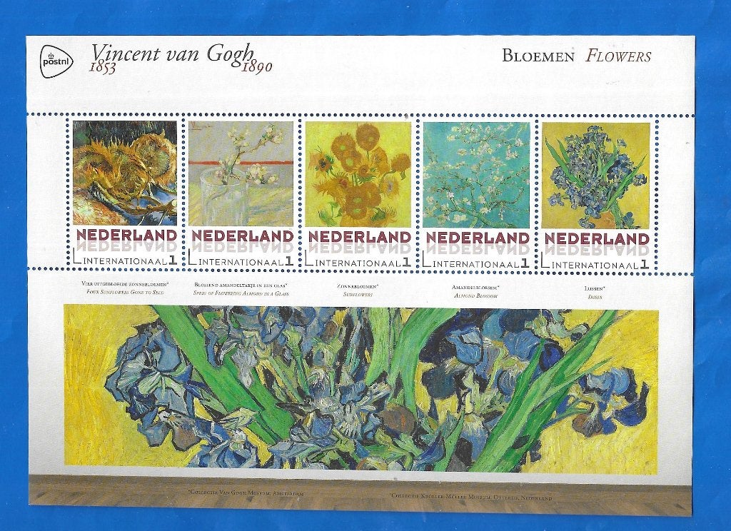 NVPH 3197 E1 Vincent Van Gogh - Bloemen (Int) 2015, Verzenden, Na 1940, Postfris