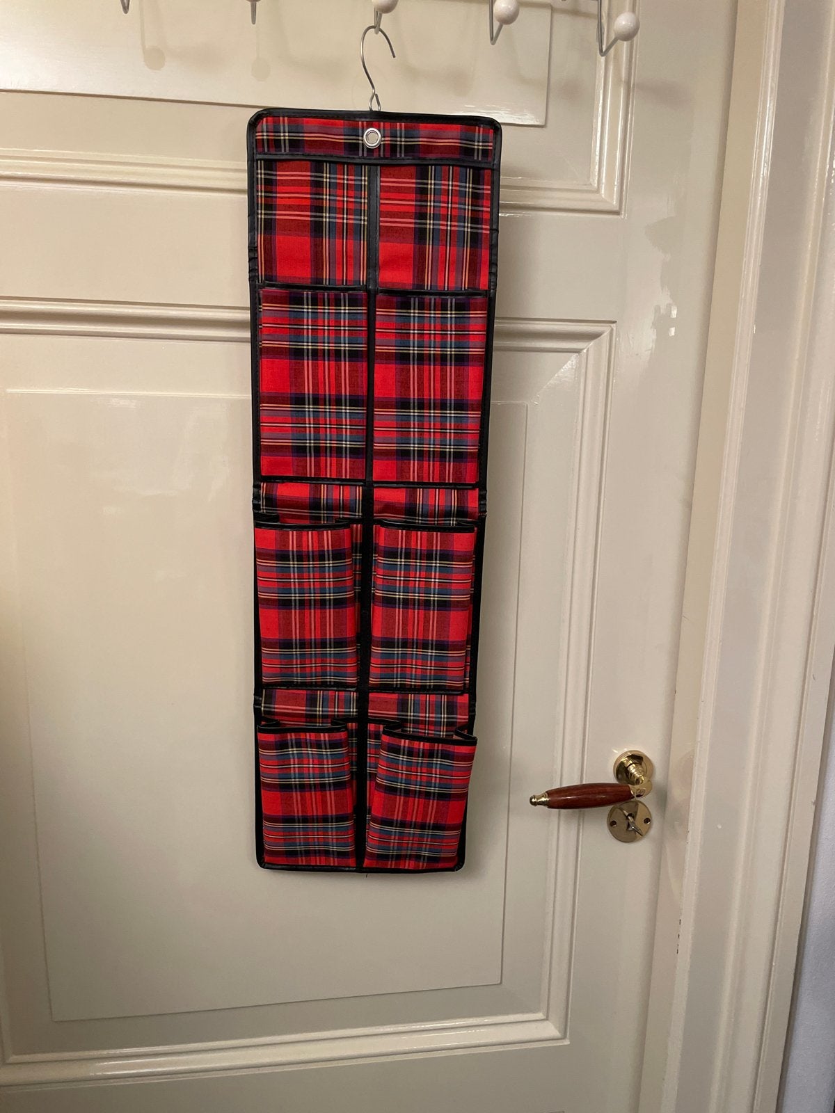 Opbergzak met Schotse ruit met hanger, Ophalen, Meerkleurig, Nieuw, Klassiek