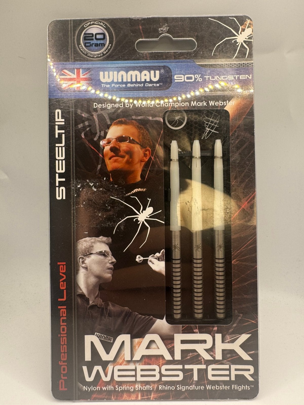 Winmau Mark Webster 20 Gram Dartpijlen, Ophalen of Verzenden, Zo goed als nieuw, Nvt, Pijlen