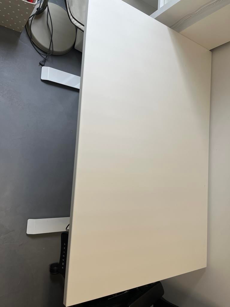 Euroseats electric sit stand desk 120x80 white, Ophalen of Verzenden, Elektrisch, Zo goed als nieuw