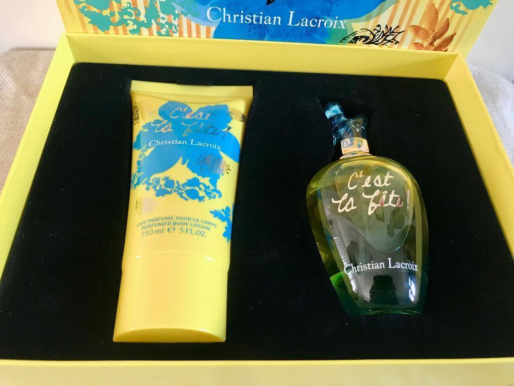 Christian Lacroix C’est la Fete set 100ml Eau parfum + body, Sieraden, Tassen en Uiterlijk, Uiterlijk | Parfum, Nieuw, Ophalen of Verzenden