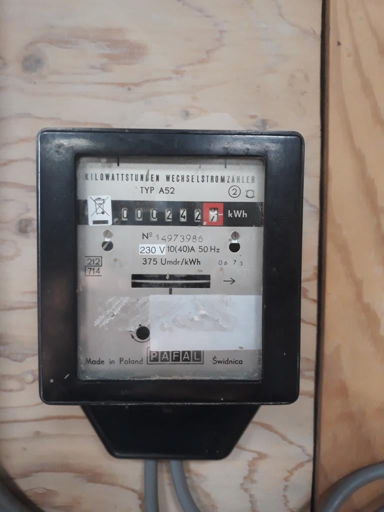 Stroom meter kwh meter 220 volt, Doe-het-zelf en Verbouw, Meetapparatuur, Ophalen of Verzenden, Elektriciteit