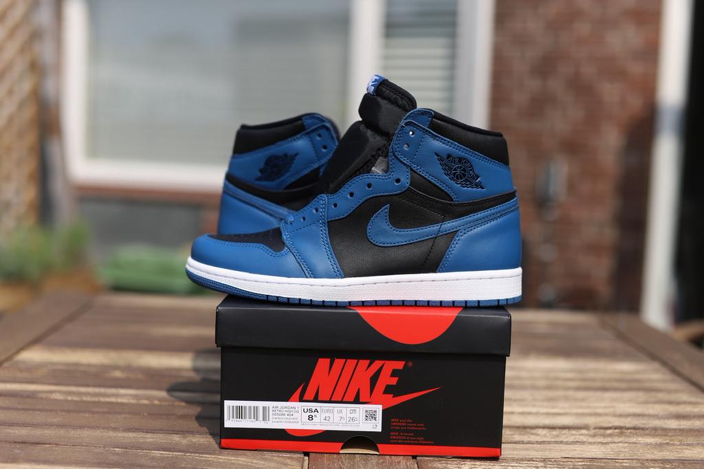 Nike air jordan 1 marina blue patta travis scott union la, Blauw, Nieuw, Ophalen of Verzenden, Sneakers of Gympen