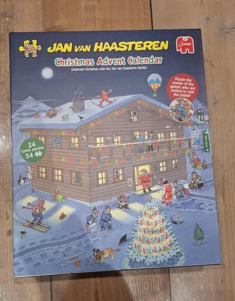 Jan van Haasteren Advent kalender 2025 puzzel 24x 54 stukjes, Hobby en Vrije tijd, Denksport en Puzzels, Ophalen of Verzenden