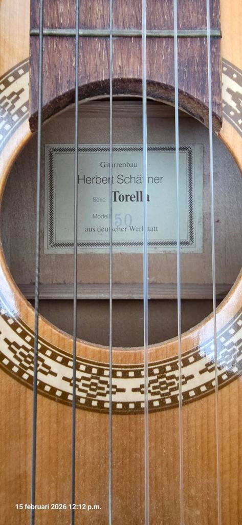 Herbert Schaffner Torella Model 50 Gitaar, Ophalen of Verzenden, Gebruikt, Klassieke of Spaanse gitaar