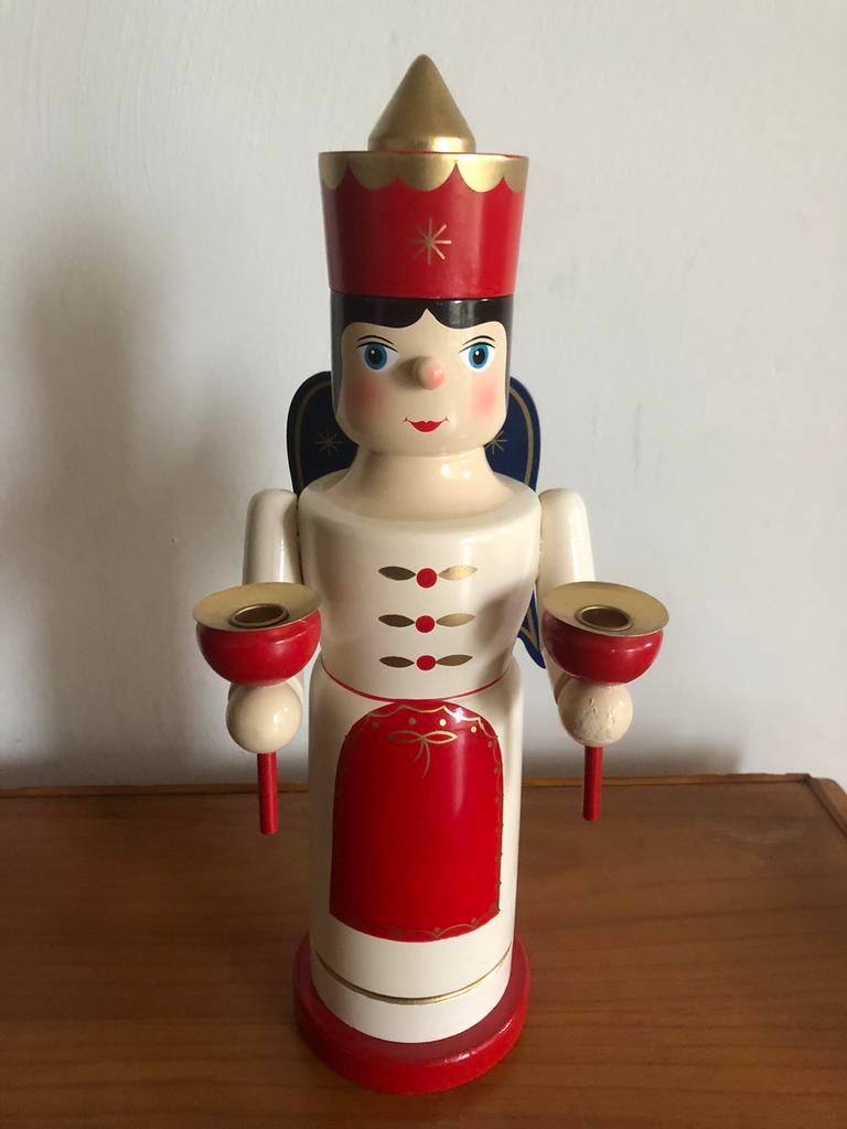 Erzgebirge kerstengel. 36 cm., Ophalen of Verzenden, Zo goed als nieuw
