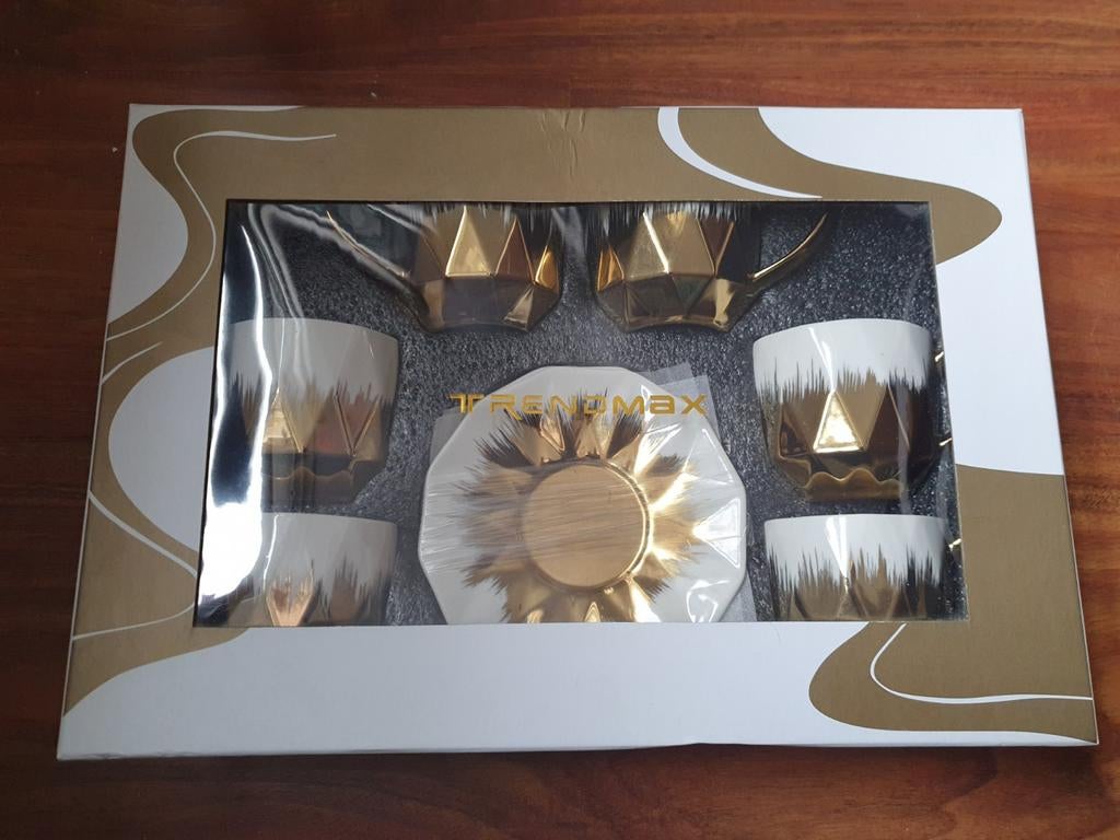 Theekopjes set zellerfeld keramiek Arabische stijl, Nieuw, Ophalen of Verzenden, Effen, Kop(pen) en/of Schotel(s)