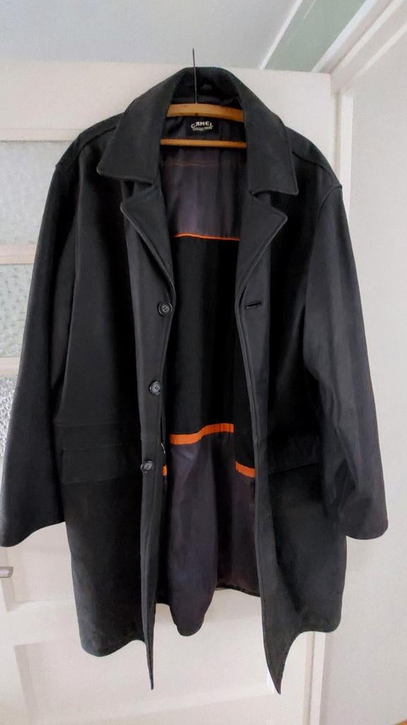 Stoere Camel Bikerjas - Echt Leer - Maat XL, Ophalen of Verzenden, Zo goed als nieuw, Camel