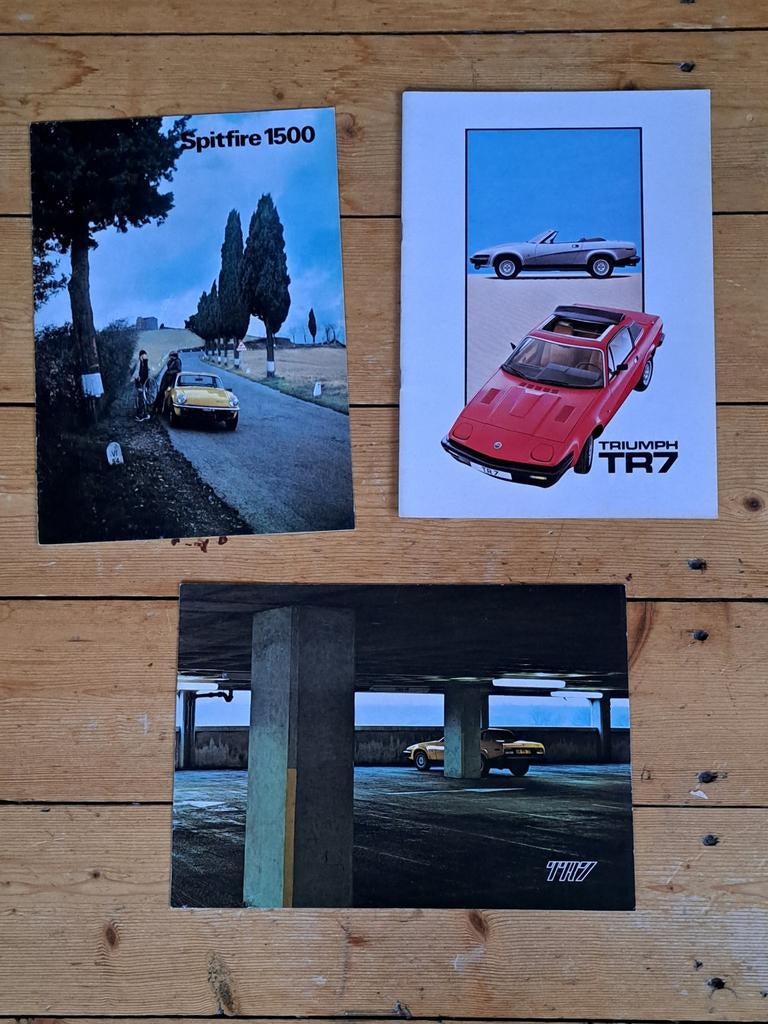 Folders Triumph TR7 (2) en Triumph Spitfire 1500, Ophalen of Verzenden, Overige merken