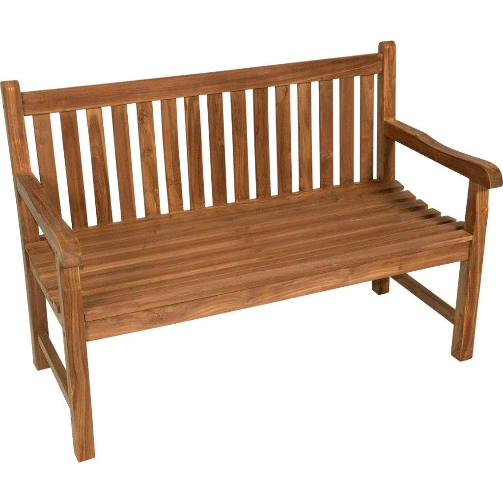 Teakhouten tuinbank 2-persoons 130 cm, Ophalen of Verzenden, Nieuw, Teakhout