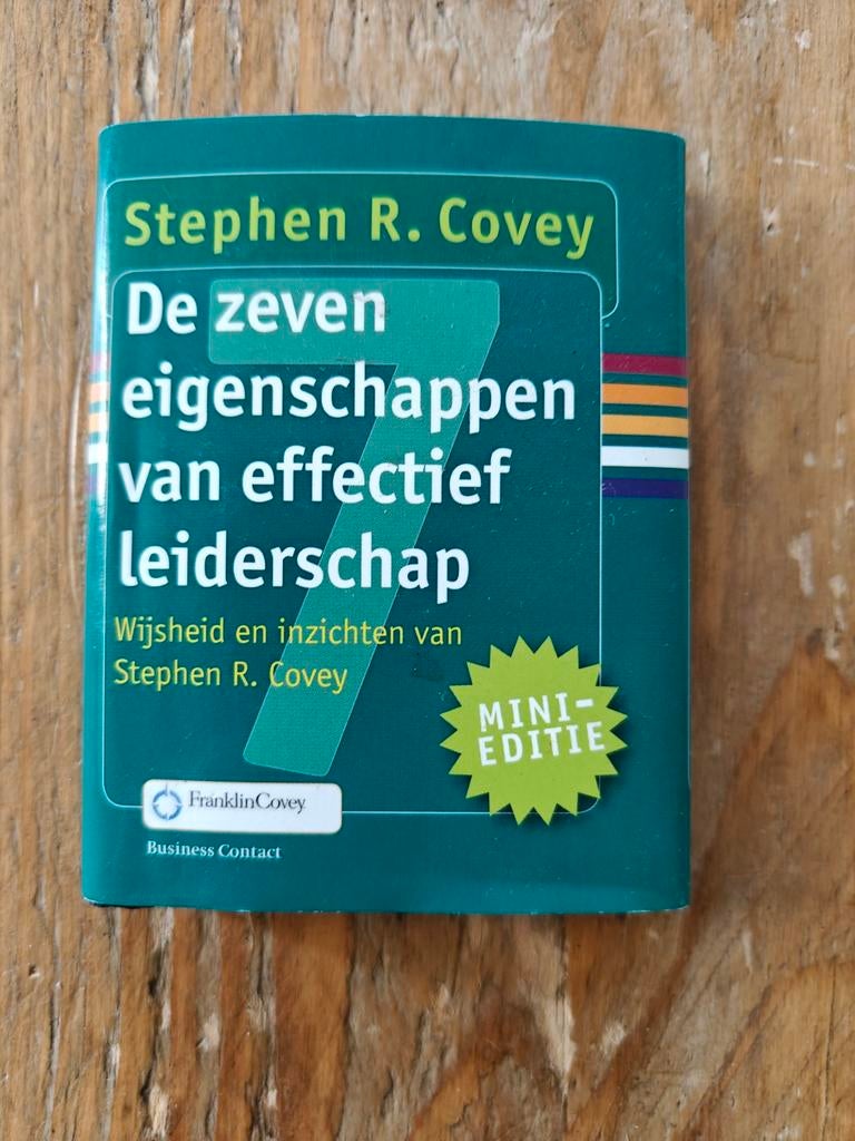 De zeven eigenschappen van effectief leiderschap ., Ophalen of Verzenden, Zo goed als nieuw, Management