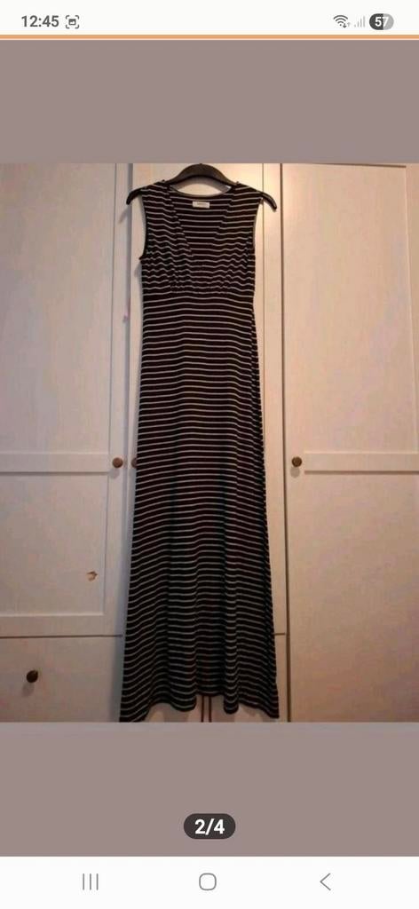 Jersey Jurk XS - gestreept Zalando, Zwart, Zalando, Ophalen of Verzenden, Zo goed als nieuw