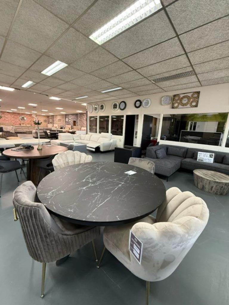 Uitschuifbare Eettafel, Huis en Inrichting, Tafels | Eettafels, Nieuw, 50 tot 100 cm, Vijf personen of meer, Rond, Ophalen
