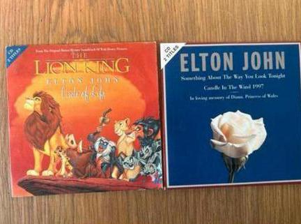 Elton John singles, 2 t/m 5 singles, Ophalen of Verzenden, Gebruikt, Pop