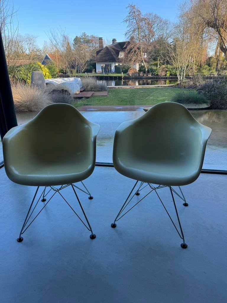 Vitra Eames DAR Stoel - Design Klassieker, Ophalen, Kunststof, Gebruikt, Wit