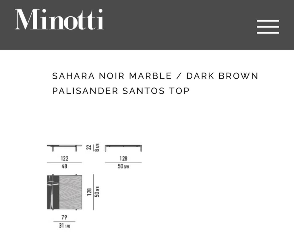 Foto 7 van Minotti Studio MK Superquadra 122x128 Sahara Noir Palisander