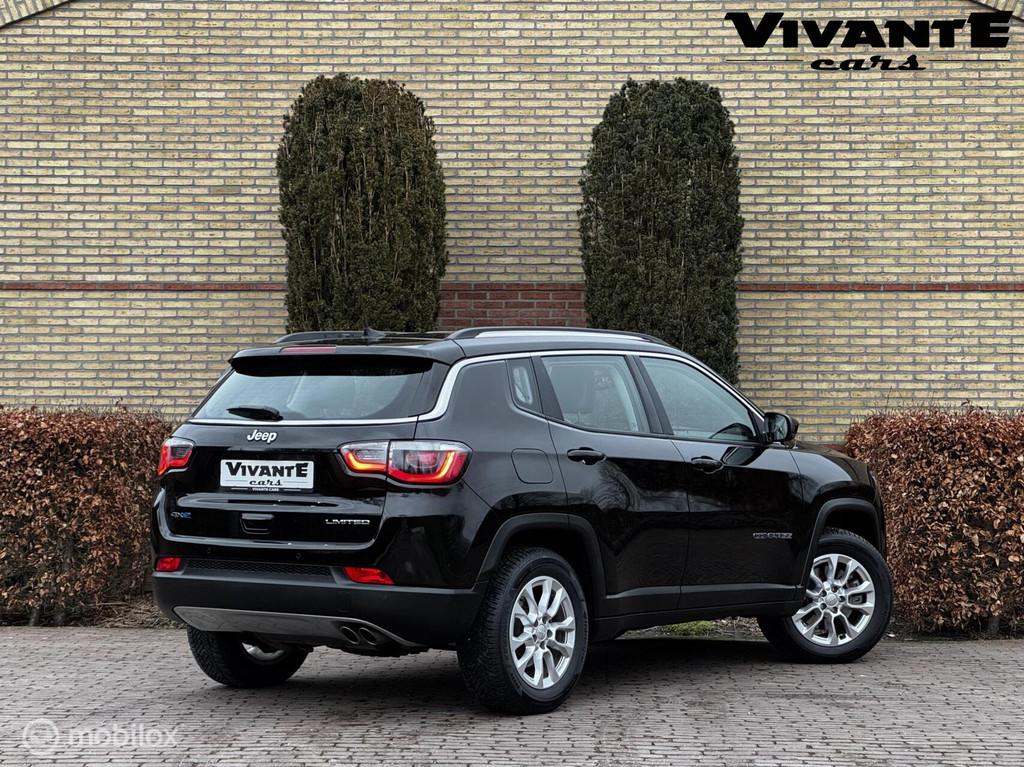 Jeep Compass 4xe 190 Plug-in Hybrid Electric Limited Busines, Automaat, Euro 6, Met garantie (alle), Zwart