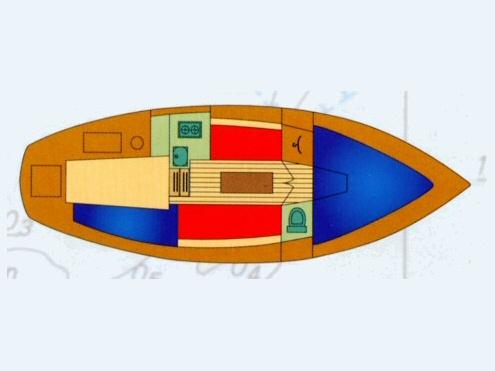 Wibo 830, Watersport en Boten, 6 meter of meer, Gebruikt, Genua of Fok, Ophalen