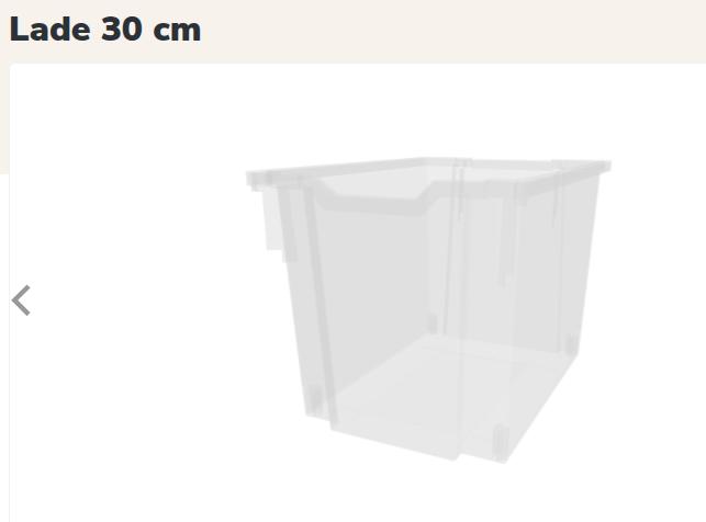 Gezocht: Laden/ bakken behorend bij Schilte kast, Gebruikt, Ophalen of Verzenden, 3 of 4 laden, Minder dan 100 cm