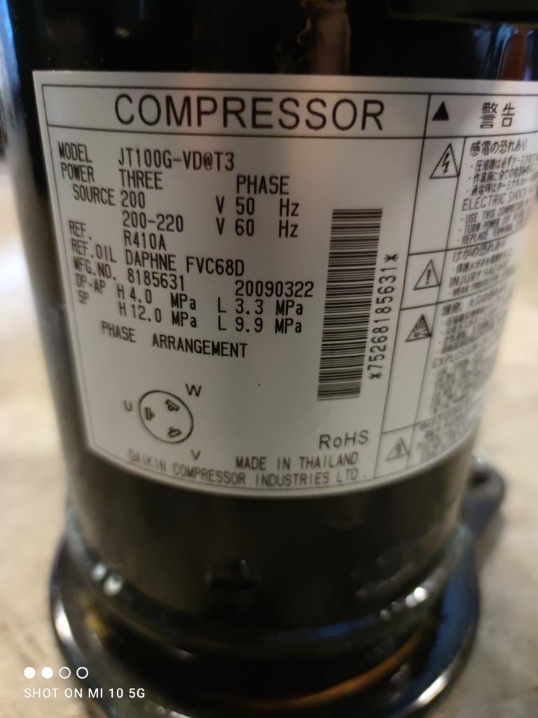 Daikin EWAQ009ACV3P RZUS100 125 140 printplaat / compressor, Ophalen of Verzenden, Zo goed als nieuw