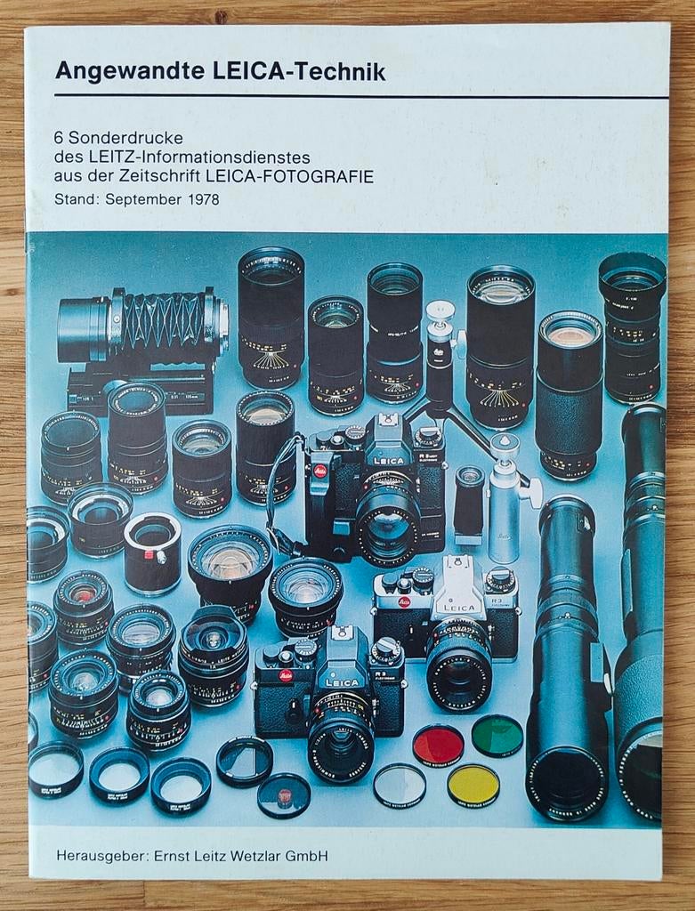 Leica Brochure Duits 1978 - Zeldzaam!, Ophalen of Verzenden, Gelezen, Leica, Catalogus