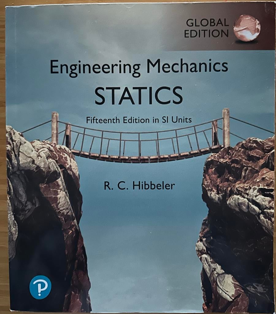 Engineering Mechanics Statics - R.C. Hibbeler, Ophalen of Verzenden, Beta, Zo goed als nieuw, WO