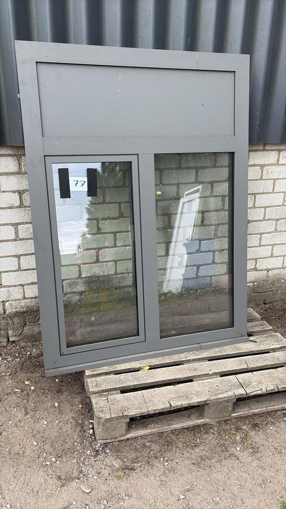 (77) Nieuw aluminium raamkozijn draai kiep incl glas, Doe-het-zelf en Verbouw, Raamkozijn, 150 tot 225 cm, Inclusief glas, Ophalen