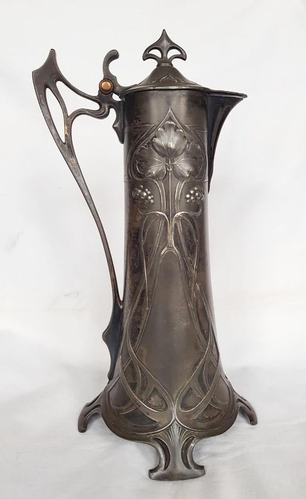 Art Nouveau Kruik -Chocoladekan - WMF., Antiek en Kunst, Antiek | Servies los, Ophalen of Verzenden
