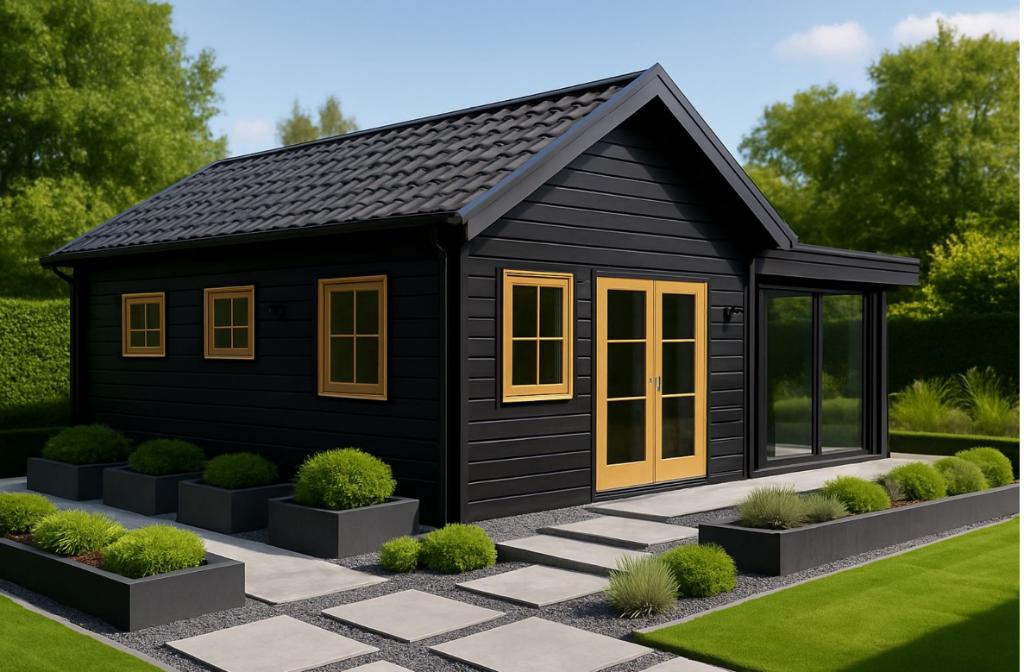 Compleet Nieuw huis! 840cm x 730cm incl. Aanbouw!, Tuin en Terras, Tuinhuizen, Ophalen, 3 ramen of meer, Overige typen, Nieuw