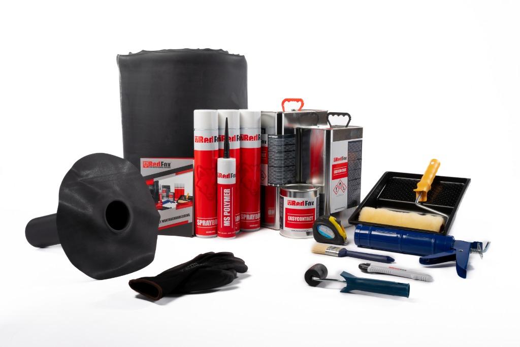 EPDM dakbedekking compleet pakket. Alles in een keer besteld, Overige materialen, Zwart, Nieuw, Ophalen of Verzenden