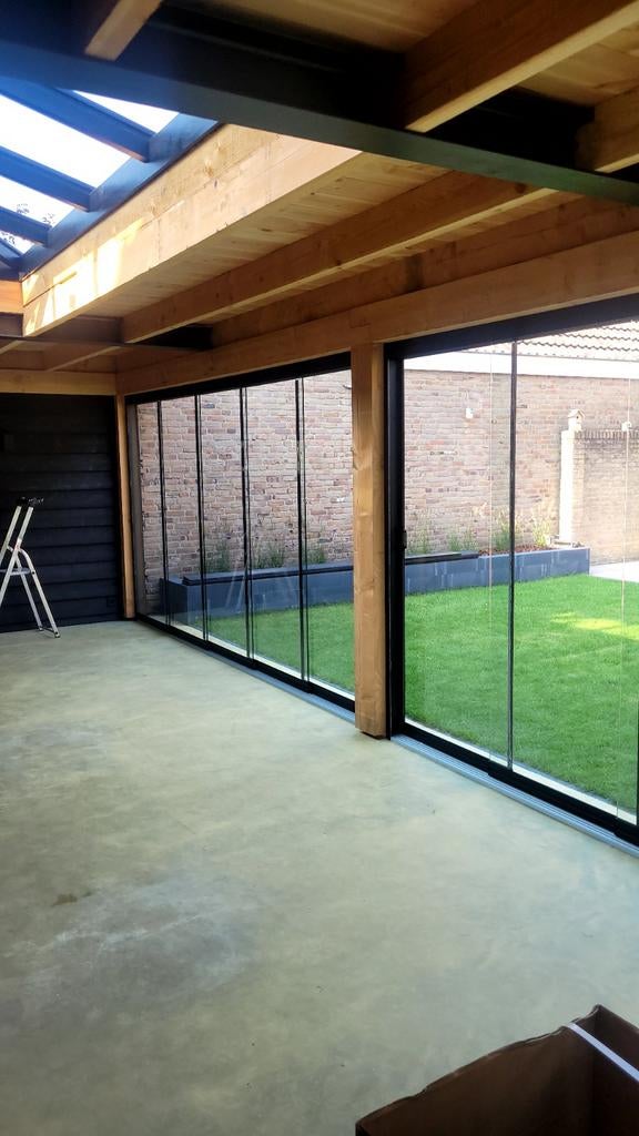 WK AANBIEDING GRATIS MONTAGE GLAZENSCHUIFDEUREN !!, Tuin en Terras, Ophalen of Verzenden, Nieuw, Veranda