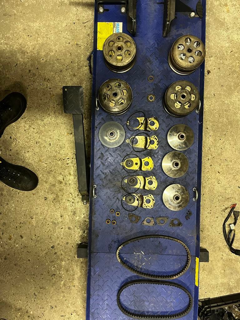 Piaggio 125cc overbrenging onderdelen – vario, koppeling o.a, Ophalen of Verzenden, Gebruikt, Overige typen, Piaggio