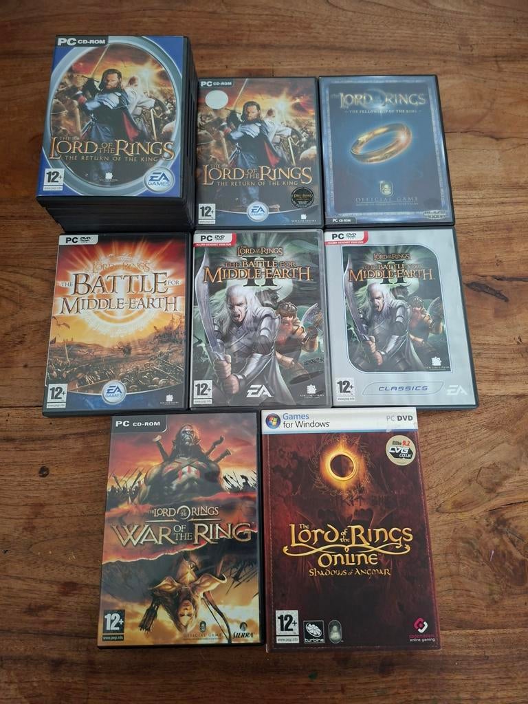 Lord of the Rings PC Games - CD-ROM Collectie, Gebruikt, 1 speler, Ophalen of Verzenden, Eén computer