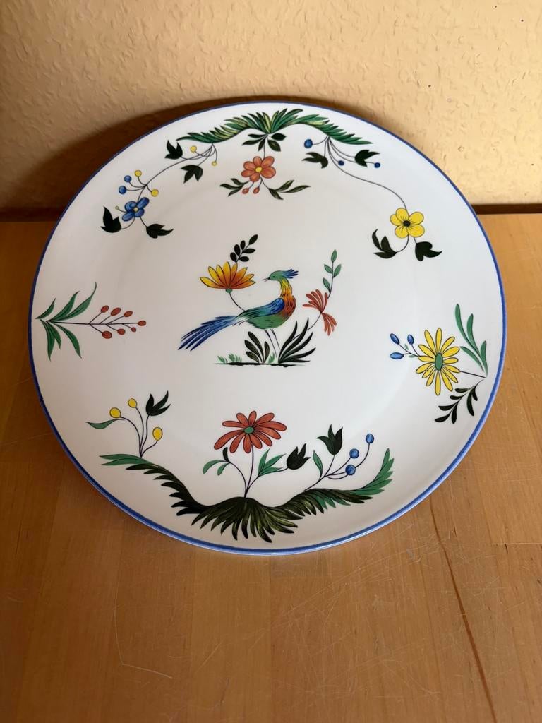 Wandbord gebakschaal Gien Oiseaux de Paradis, Ophalen of Verzenden