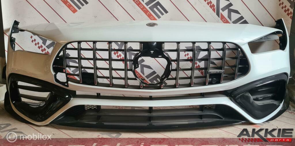 Mercedes Cla 45 AMG bumper earodynamika W118 X118 C118 WIT, Auto-onderdelen, Ophalen of Verzenden, Gebruikt, Voor, Bumper