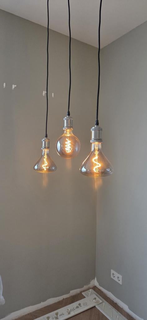 Hanglamp eetkamerlamp 3 lampen, Huis en Inrichting, Lampen | Hanglampen, Ophalen of Verzenden, 75 cm of meer