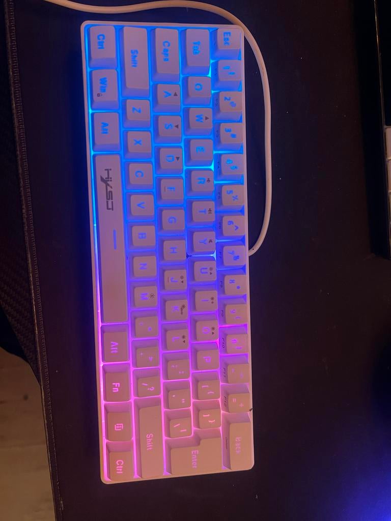 Wit Gaming Toetsenbord, Gaming toetsenbord, Ophalen of Verzenden, Zo goed als nieuw, Qwerty