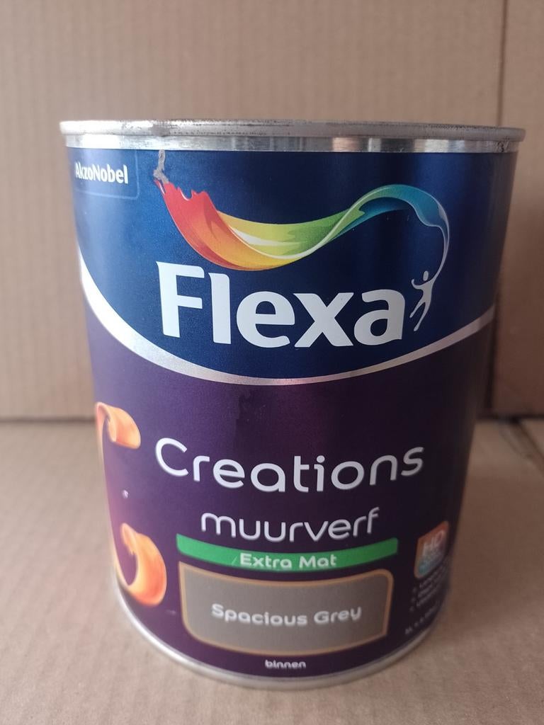 Partij 40 blikken Flexa Creations muurverf, diverse kleuren., Ophalen, Nieuw