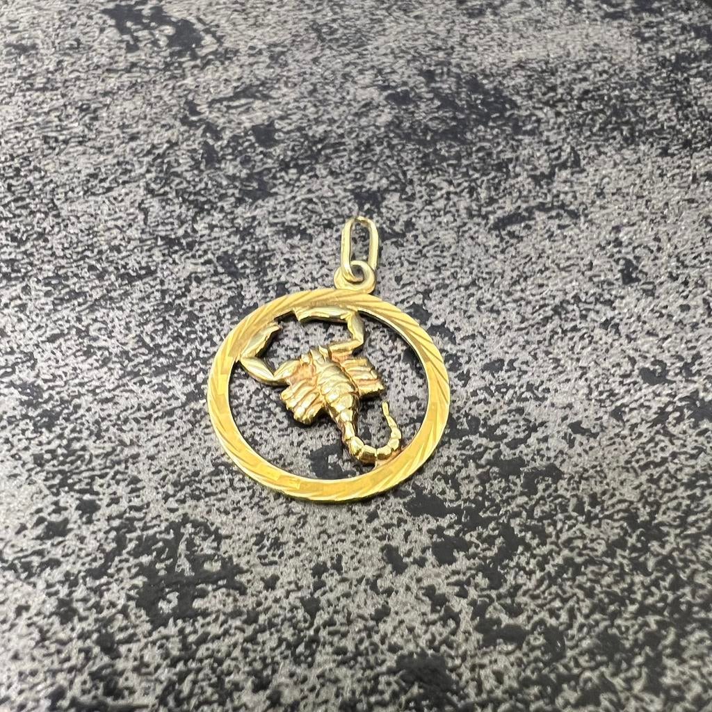 14 karaat gouden hanger schorpioen model, Sieraden, Tassen en Uiterlijk, Kettinghangers, Zo goed als nieuw, Goud, Ophalen of Verzenden