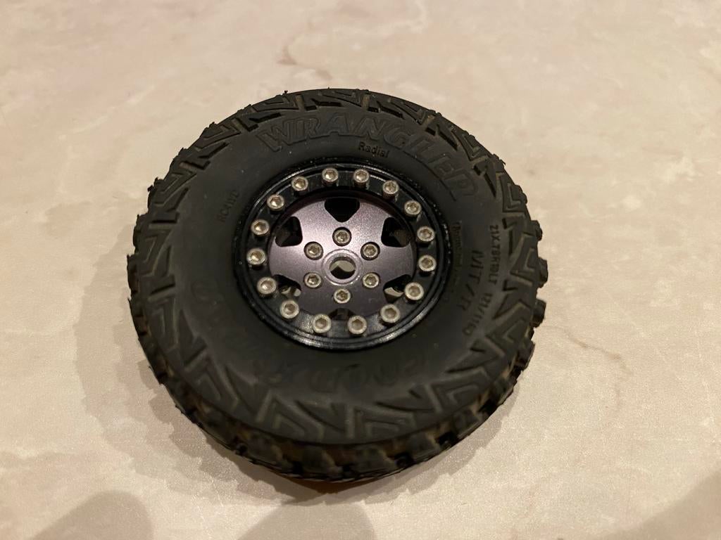 SCX24 Injora Velgen met Wrangler Banden, Overige merken, 1:50 of kleiner, Auto, Ophalen of Verzenden
